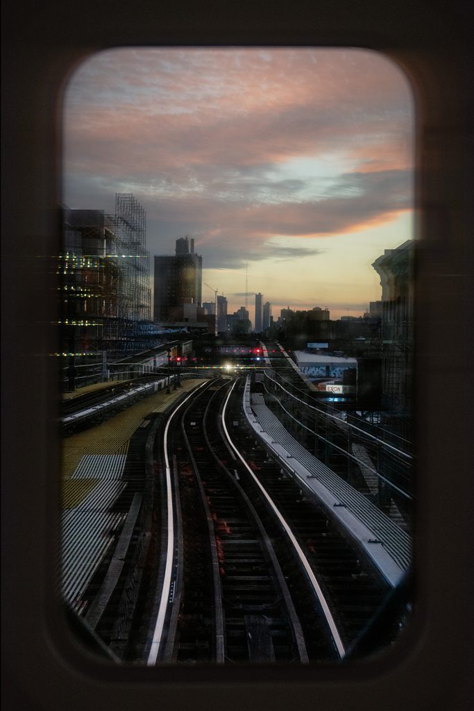 Train Front Window, New York, New York